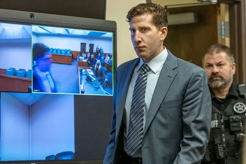 MOSCOW, IDAHO - AUGUST 18: Bryan Kohberger enters the courtroom for a hearing on August 18, 2023 in Moscow, Idaho. Kohberger is accused of killing four University of Idaho students in November 2022. (Photo by August Frank-Pool/Getty Images)
