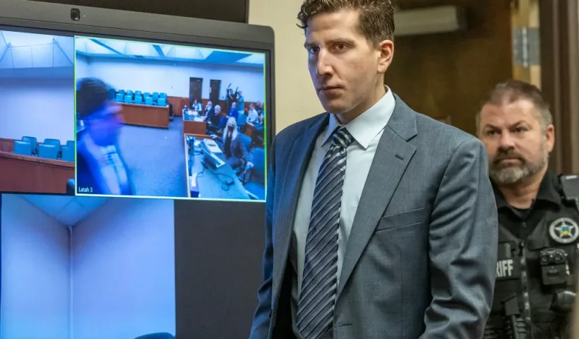 MOSCOW, IDAHO - AUGUST 18: Bryan Kohberger enters the courtroom for a hearing on August 18, 2023 in Moscow, Idaho. Kohberger is accused of killing four University of Idaho students in November 2022. (Photo by August Frank-Pool/Getty Images)