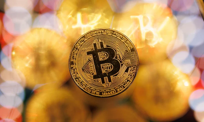 LONDON, ENGLAND - JANUARY 09: In this photo illustration, a visual representation of the digital Cryptocurrency, Bitcoin is seen on January 09, 2024 in London, England. Bitcoin investors are expecting the U.S. Securities And Exchange Commission (SEC) to issue a decision soon on whether to grant Bitcoin "exchange-traded fund" (ETF) approval, which would allow people to invest in Bitcoin without having to buy it on a crypto exchange like Coinbase or Binance. The price of Bitcoin has risen in anticipation of such approval. (Photo illustration by Dan Kitwood/Getty Images)