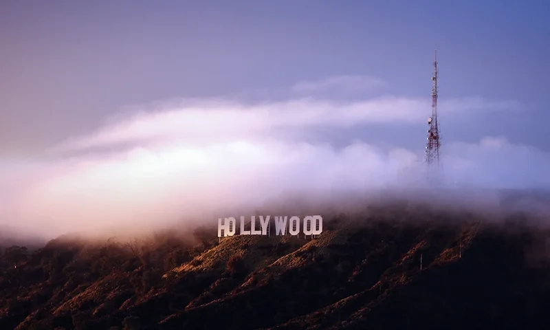 LOS ANGELES, CALIFORNIA - JANUARY 22: The Hollywood sign is viewed during a clearing storm on January 22, 2024 in Los Angeles, California. (Photo by Mario Tama/Getty Images)