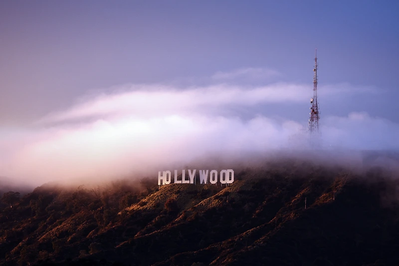 LOS ANGELES, CALIFORNIA - JANUARY 22: The Hollywood sign is viewed during a clearing storm on January 22, 2024 in Los Angeles, California. (Photo by Mario Tama/Getty Images)