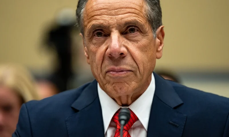 WASHINGTON, DC - SEPTEMBER 10: Former New York Governor Andrew Cuomo testifies before the Select Subcommittee on the Coronavirus Pandemic in the Rayburn House Office Building at the U.S. Capitol on September 10, 2024 in Washington, DC. Cuomo is expected to speak about his handling of the pandemic and controversial Covid-era nursing home policies, with Republicans scrutinizing his role in the state's response and allegations of undercounting nursing home deaths. (Photo by Kent Nishimura/Getty Images)