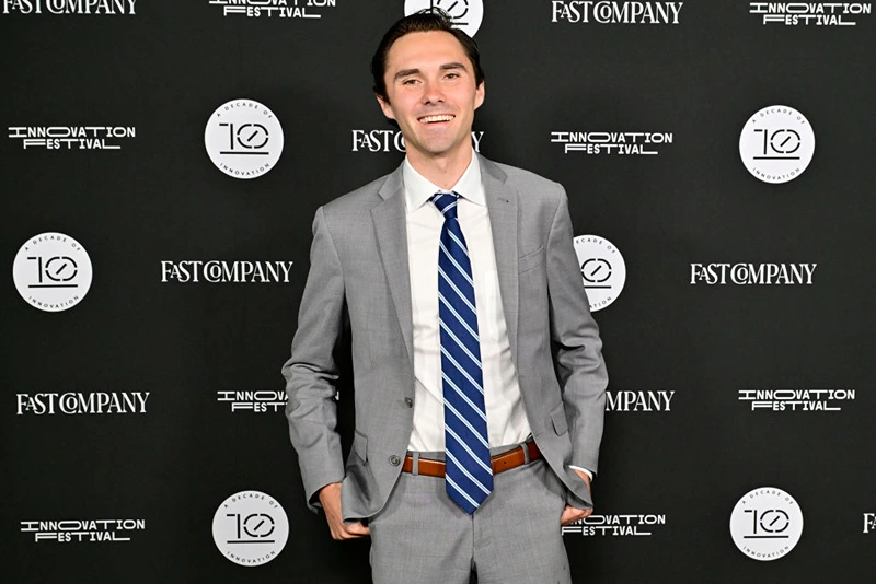 NEW YORK, NEW YORK - SEPTEMBER 17: David Hogg attends the Fast Company Innovation Festival 2024 at BMCC Tribeca PAC on September 17, 2024 in New York City. (Photo by Eugene Gologursky/Getty Images for Fast Company)