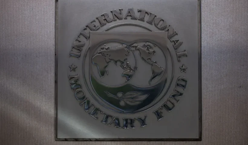 A view of the International Monetary Fund headquarters building in Washington, DC on October 20, 2024 ahead of the 2024 IMF/World Bank Annual Meetings. (Photo by Tierney CROSS / AFP) (Photo by TIERNEY CROSS/AFP via Getty Images)