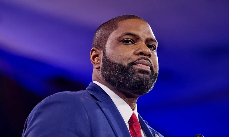 Florida Republican Rep. Byron Donalds speaks at the annual CPAC DC conference at the Gaylord National Resort in Oxon Hill, MD on Friday, 21, 2025. (Photo by Dominic Gwinn / Middle East Images / Middle East Images via AFP) (Photo by DOMINIC GWINN/Middle East Images/AFP via Getty Images)