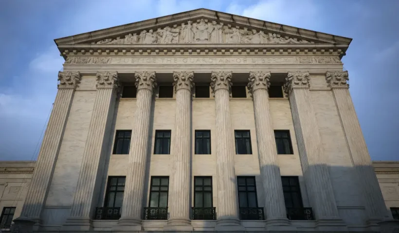 WASHINGTON, DC - MARCH 17: The U.S. Supreme Court is shown March 17, 2025 in Washington, DC. The Trump administration defied a federal judge's court order this past weekend in a case related to the deportation of more than 200 alleged Tren de Aragua gang members to El Salvador under the Alien Enemies Act of 1789. (Photo by Win McNamee/Getty Images)