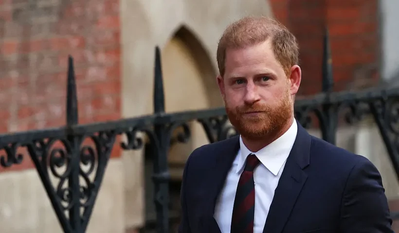 Britain's Prince Harry, Duke of Sussex departs the the Royal Courts of Justice, Britain's High Court, in central London, on April 9, 2025 following the second day of his appeal hearing to over the downgrading of his personal security during visits in Britain. Prince Harry's lawyer outlined in court threats made against him, including calls for his murder, as King Charles's youngest son appealed on April 8, 2025 against an "unjustified" decision to restrict his police protection in the UK. (Photo by HENRY NICHOLLS / AFP) (Photo by HENRY NICHOLLS/AFP via Getty Images)