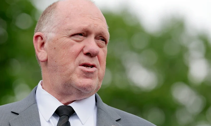 WASHINGTON, DC - MAY 05: White House border czar Tom Homan speaks to reporters outside the White House on May 05, 2025 in Washington, DC. Homan spoke to reporters on a range of topics including U.S. President Donald Trump's recent comments regarding the reopening of Alcatraz. (Photo by Anna Moneymaker/Getty Images)