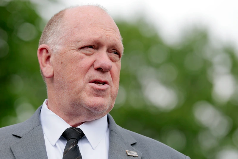 WASHINGTON, DC - MAY 05: White House border czar Tom Homan speaks to reporters outside the White House on May 05, 2025 in Washington, DC. Homan spoke to reporters on a range of topics including U.S. President Donald Trump's recent comments regarding the reopening of Alcatraz. (Photo by Anna Moneymaker/Getty Images)