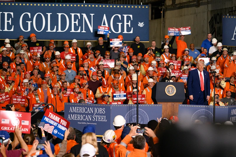 Trump announces 50% tariff on steel imports at Pittsburgh rally, celebrates Nippon Steel deal ‘creating and saving over 100,000 American jobs’