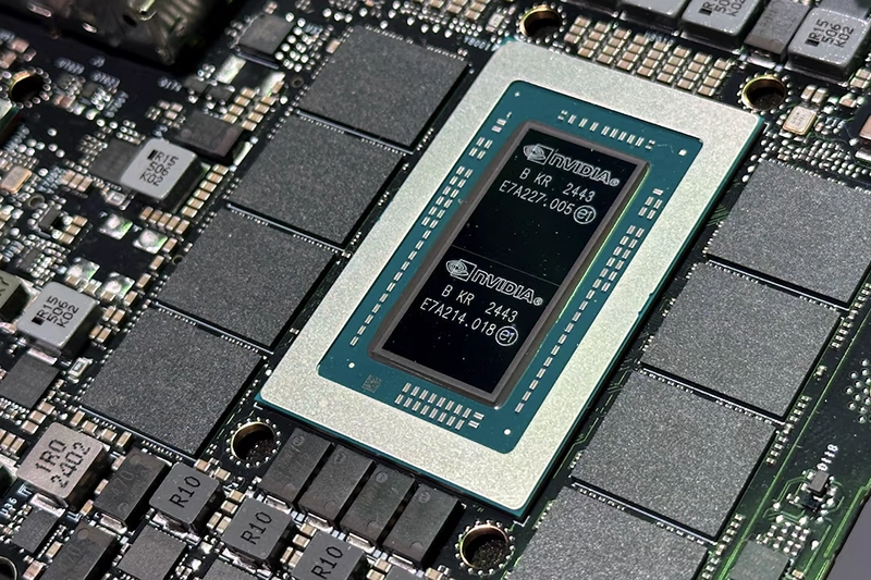 Nvidia GB10 Grace Blackwell Superchip is displayed at the company's GTC conference in San Jose, California, U.S., March 19, 2025. REUTERS/Max A. Cherney