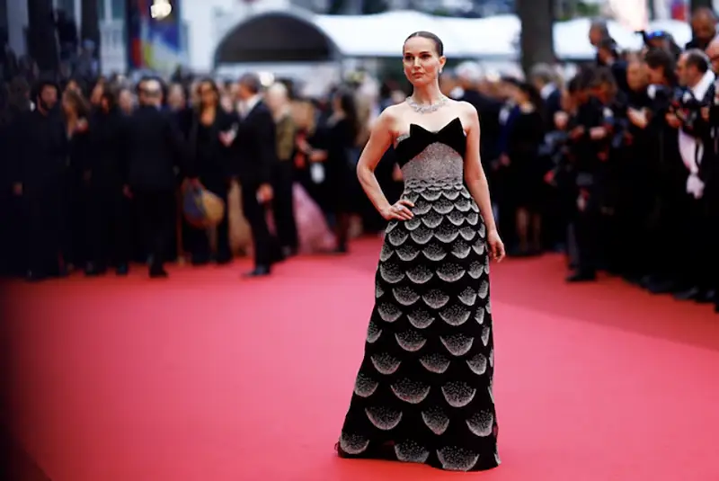 Natalie Portman poses on the red carpet during arrivals for the screening of the film "Eddington" in competition at the 78th Cannes Film Festival in Cannes, France, May 16, 2025. REUTERS/Manon Cruz/File Photo