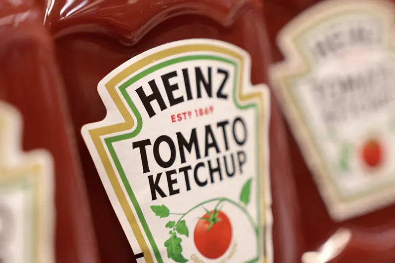 Bottles of Heinz Ketchup are displayed on a shelf in a supermarket in Sarajevo, Bosnia and Herzegovina October 29, 2024. REUTERS/Dado Ruvic//File Photo