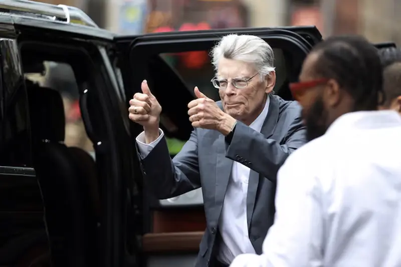 Stephen King gestures before "The Life of Chuck" is screened, as the Toronto International Film Festival (TIFF) returns for its 49th edition in Toronto, Ontario, Canada, September 6, 2024. REUTERS/Carlos Osorio