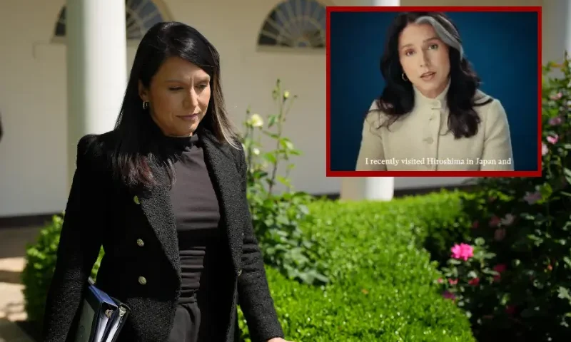 WASHINGTON, DC - MAY 01: U.S. Director of National Intelligence Tulsi Gabbard arrives for a National Day of Prayer event hosted by President Donald Trump in the Rose Garden at the White House on May 1, 2025 in Washington, DC The National Day of Prayer is a congressionally recognized observance that calls on people of all faiths to participate in a day of prayer and reflection. (Photo by Andrew Harnik/Getty Images)