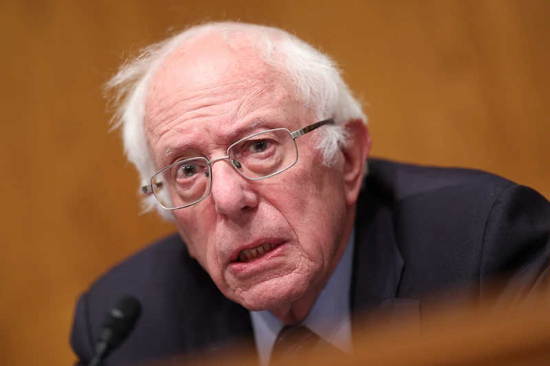 WASHINGTON, DC - NOVEMBER 14: Chairman U.S. Sen. Bernie Sanders (I-VT) presides over a Senate Health, Education, Labor and Pensions Committee hearing on unions on November 14, 2023 in Washington, DC. Union leader testified before the Committee at a hearing titled, "Standing Up Against Corporate Greed: How Unions are Improving the Lives of Working Families." (Photo by Kevin Dietsch/Getty Images)