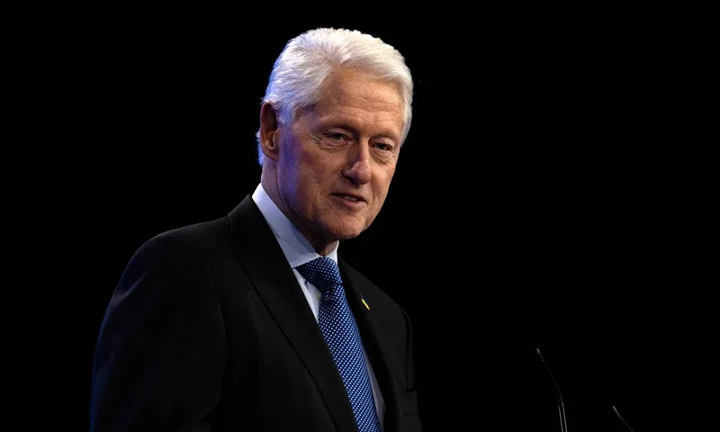 NEW YORK, NEW YORK - SEPTEMBER 23: Former U.S. President Bill Clinton speaks onstage during the Clinton Global Initiative (CGI) on September 23, 2024 in New York City. Coinciding with the U.N. General Assembly, the Clinton Global Initiative brings together business, government, and civil society leaders to drive progress on humanitarian response efforts to global crises. (Photo by Alex Kent/Getty Images)