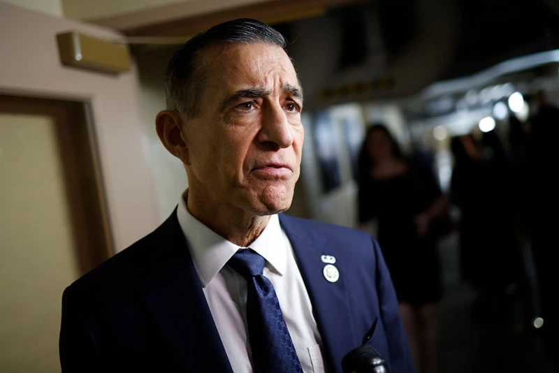 WASHINGTON, DC - NOVEMBER 19: U.S. Rep. Darrell Issa (R-CA) arrives for a House Republican caucus meeting at the U.S. Capitol on November 19, 2024 in Washington, DC. The House Republicans are working to come to an agreement on a government funding bill before the end of the year. (Photo by Kevin Dietsch/Getty Images)