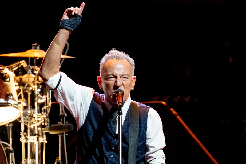 Bruce Springsteen performs during the first night of 'The Land of Hopes and Dreams' tour at Co-op Live on May 14, 2025 in Manchester, England. (Photo by Shirlaine Forrest/Getty Images)