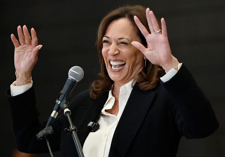LOS ANGELES, CALIFORNIA - JUNE 06: Former Vice President Kamala Harris speaks at the State of the People POWER Tour opening ceremony on June 6, 2025 in Los Angeles, California. The ten city State of the People POWER Tour is a national campaign aimed at ‘uniting Black communities through healing, direct relief, and power building.’ (Photo by Mario Tama/Getty Images)