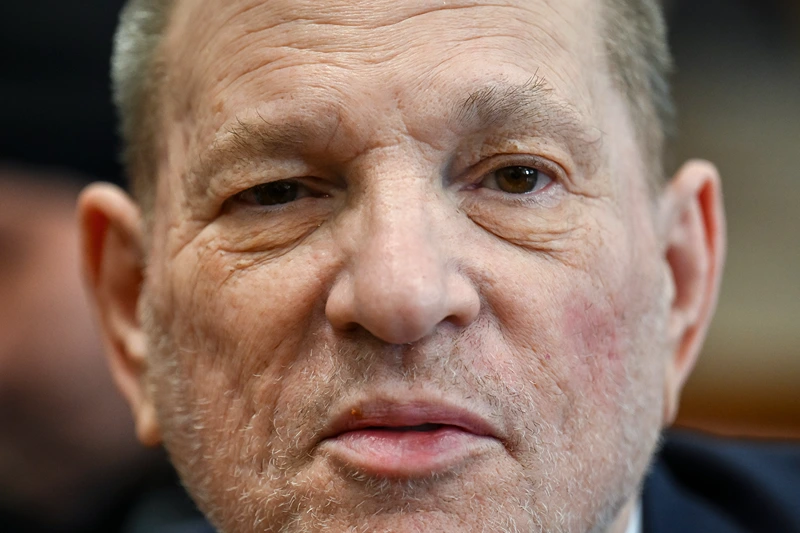 NEW YORK, NEW YORK - JUNE 11: Former film producer Harvey Weinstein appears for his retrial as the jury deliberates at Manhattan Criminal Court on June 11, 2025 in New York City. Weinstein faces a retrial on rape and sex assault charges for which a previous 2017 conviction was overturned by an appeals court that ruled the way witnesses were handled was unlawful. (Photo by Angela Weiss-Pool/Getty Images)