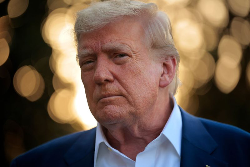 WASHINGTON, DC - JUNE 24: U.S. President Donald Trump speaks to reporters before boarding the Marine One presidential helicopter and departing the White House on June 24, 2025 in Washington, DC. Less than 12 hours after announcing a ceasefire between Israel and Iran, Trump is traveling to the Netherlands to attend the NATO leaders' summit. (Photo by Chip Somodevilla/Getty Images)