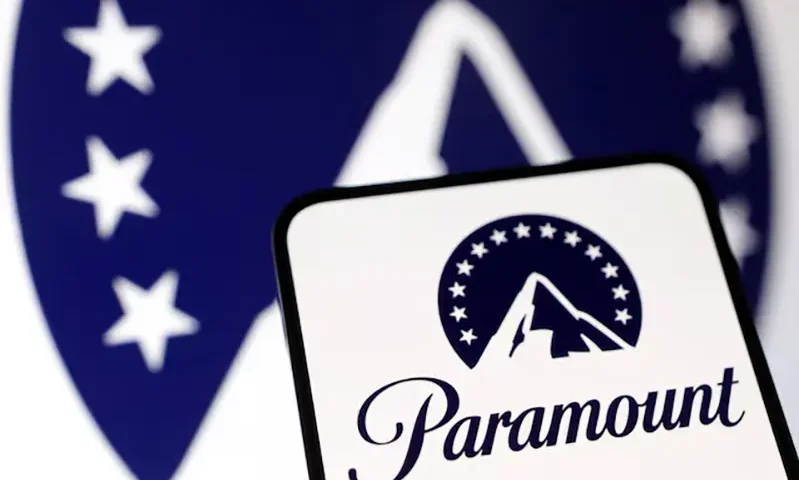 Paramount Global logo is seen in this illustration taken December 17, 2024. REUTERS/Dado Ruvic/Illustration/ File Photo