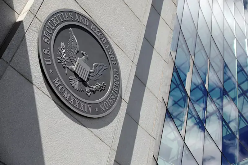 The seal of the U.S. Securities and Exchange Commission (SEC) is seen at their headquarters in Washington, D.C., U.S., May 12, 2021. Picture taken May 12, 2021. REUTERS/Andrew Kelly/File Photo