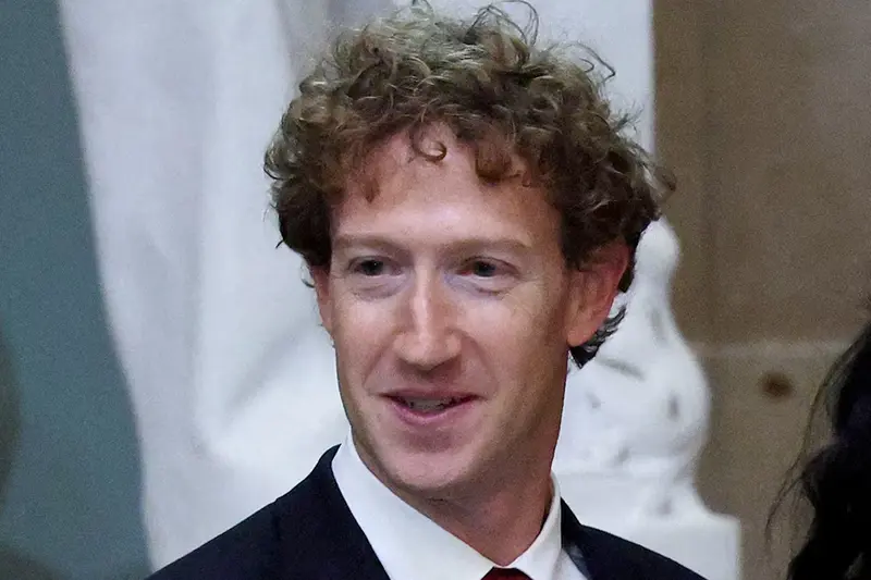 Meta CEO Mark Zuckerberg looks on before the luncheon on the inauguration day of U.S. President Donald Trump's second Presidential term in Washington, U.S., January 20, 2025. REUTERS/Evelyn Hockstein/File Photo