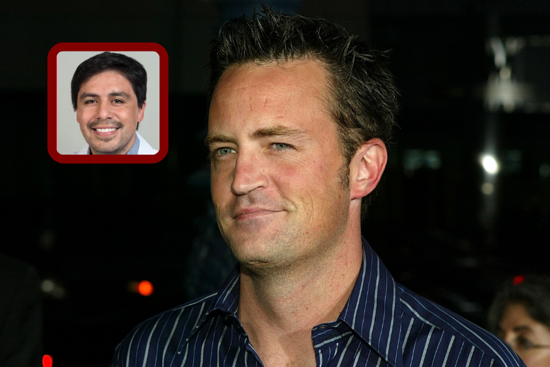 Actor Matthew Perry attends the world premiere of the Universal Feature "Wimbledon" at the Academy of Motion Pictures Arts and Sciences on September 13, 2004 in Los Angeles, California. (Photo by Kevin Winter/Getty Images)