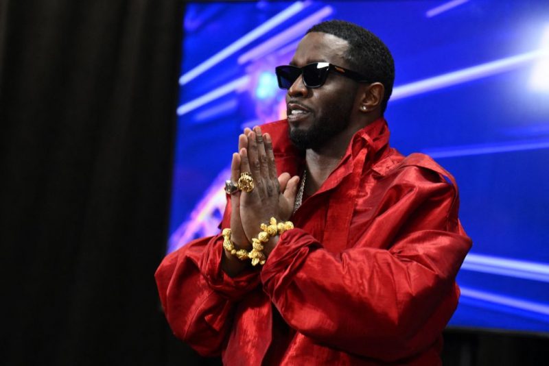 US producer-musician Sean "Diddy" Combs gestures in the press room during the MTV Video Music Awards at the Prudential Center in Newark, New Jersey, on September 12, 2023. (Photo by ANGELA WEISS / AFP) (Photo by ANGELA WEISS/AFP via Getty Images)