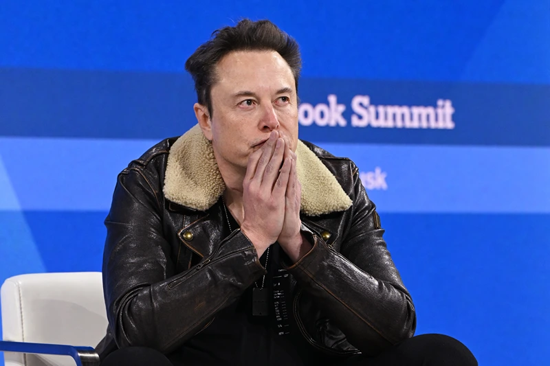 NEW YORK, NEW YORK - NOVEMBER 29: Elon Musk speaks onstage during The New York Times Dealbook Summit 2023 at Jazz at Lincoln Center on November 29, 2023 in New York City. (Photo by Slaven Vlasic/Getty Images for The New York Times)