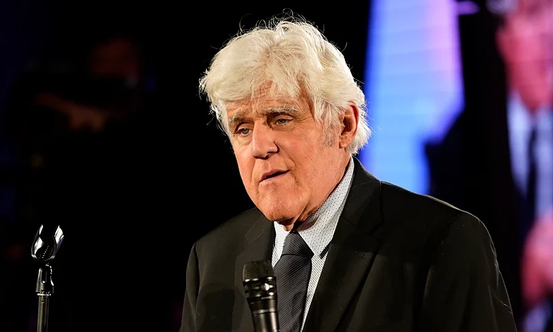 ASPEN, COLORADO - FEBRUARY 08: Jay Leno speaks onstage during COSF's Aspen Snow Ball Gala at The St. Regis Aspen Resort on February 08, 2025 in Aspen, Colorado. (Photo by Riccardo S. Savi/Getty Images for Children's Oncology Support Fund)