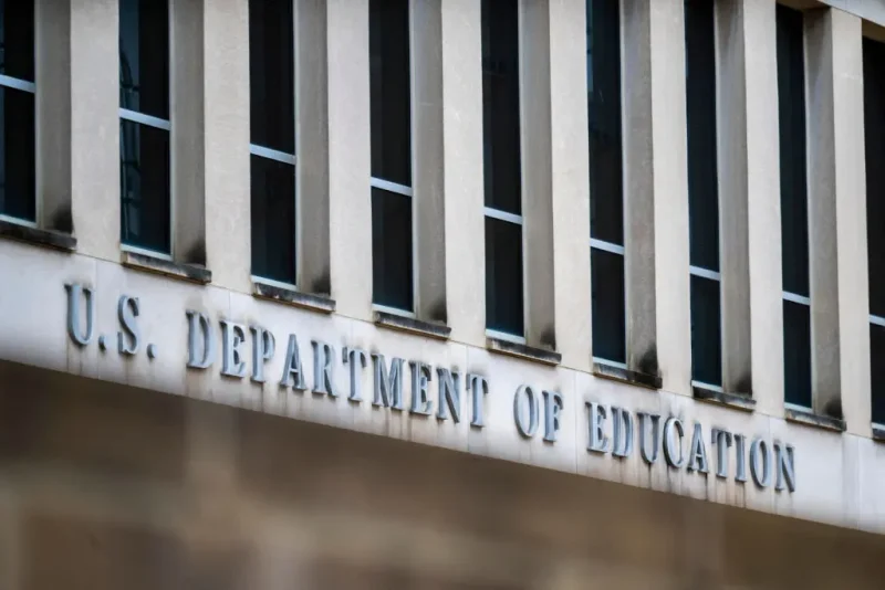 The Department of Education building in Washington, DC, March 24, 2025. US President Donald Trump signed an order on March 20, 2025, aimed at "eliminating" the Department of Education, a decades-old goal of the American right, which wants individual states to run schools free from the federal government. (Photo by Jim WATSON / AFP) (Photo by JIM WATSON/AFP via Getty Images)