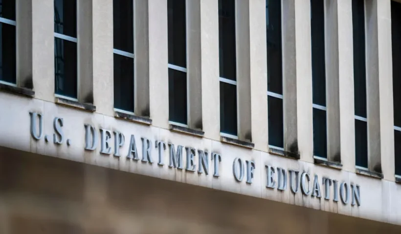 The Department of Education building in Washington, DC, March 24, 2025. US President Donald Trump signed an order on March 20, 2025, aimed at "eliminating" the Department of Education, a decades-old goal of the American right, which wants individual states to run schools free from the federal government. (Photo by Jim WATSON / AFP) (Photo by JIM WATSON/AFP via Getty Images)