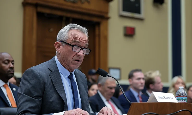 WASHINGTON, DC - JUNE 24: Health and Human Services (HHS) Secretary Robert F. Kennedy Jr. testifies before the House Energy and Commerce Committee Health Subcommittee in the Rayburn House Office Building on June 24, 2025 in Washington, DC. The committee met to hear testimony on the FY2026 Department of Health and Human Services budget. (Photo by Kayla Bartkowski/Getty Images)