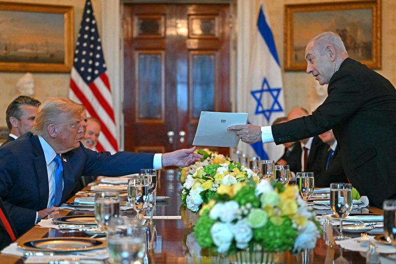 Netanyahu presents Trump with formal Nobel Peace Prize nomination during WH meeting
