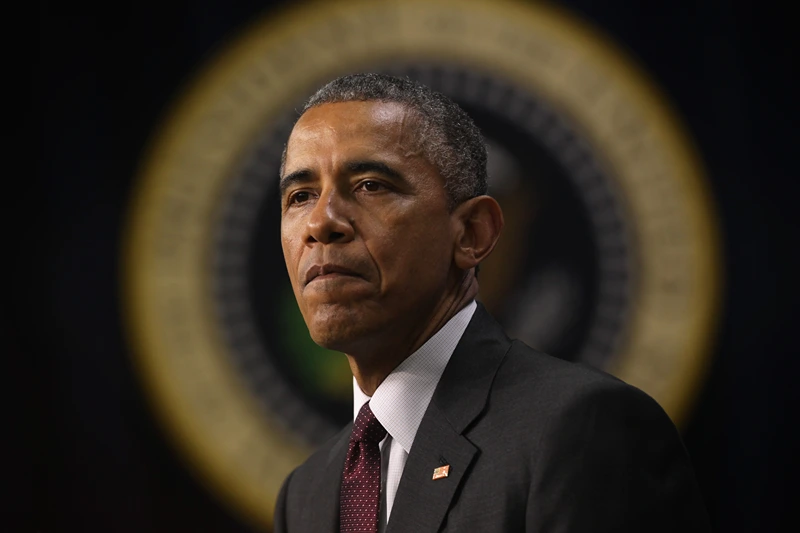 WASHINGTON, DC - MAY 11: U.S. President Barack Obama pauses as he speaks during an event to recognize emerging global entrepreneurs May 11, 2015 at the South Court Auditorium of Eisenhower Executive Office Building in Washington, DC. Entrepreneurs from across the U.S. and around the world participated, ahead of President Obamas travel to the Global Entrepreneurship Summit in Kenya this summer, in the event which focused on investing in women and young entrepreneurs. (Photo by Alex Wong/Getty Images)
