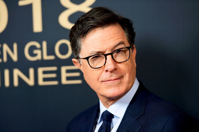 LOS ANGELES, CA - JANUARY 06: Stephen Colbert arrives for the Showtime Golden Globe Nominees Celebration at Sunset Tower on January 6, 2018 in Los Angeles, California. (Photo by Matt Winkelmeyer/Getty Images)