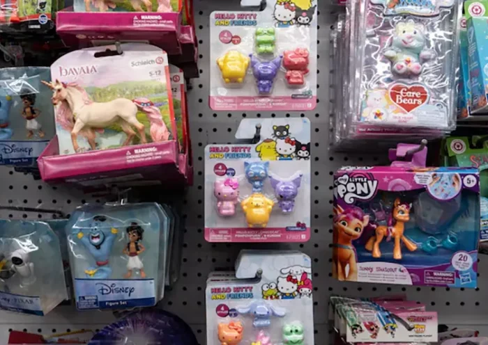 Toys and figurines are displayed at a Five Below store in Queens, New York City, U.S., July 15, 2025. REUTERS/Kylie Cooper/File Photo