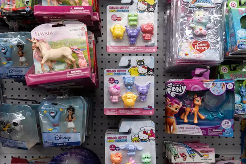 Toys and figurines are displayed at a Five Below store in Queens, New York City, U.S., July 15, 2025. REUTERS/Kylie Cooper/File Photo