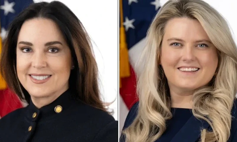 Heather Flick Melanson, left, and Hannah Anderson, right, are no longer listed on the "HHS Leadership" website. (HHS)