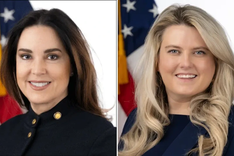 Heather Flick Melanson, left, and Hannah Anderson, right, are no longer listed on the "HHS Leadership" website. (HHS)