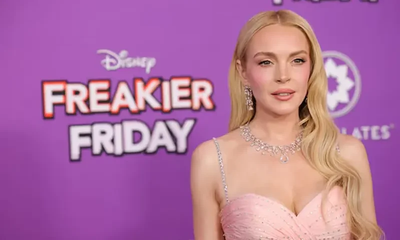 Lindsay Lohan attends the premiere for the film "Freakier Friday", in Los Angeles, California, U.S., July 22, 2025. REUTERS/Mario Anzuoni/File Photo