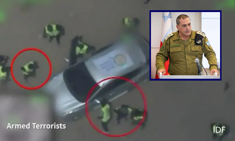 Both images have been provided by the Israel Defense Forces (IDF).