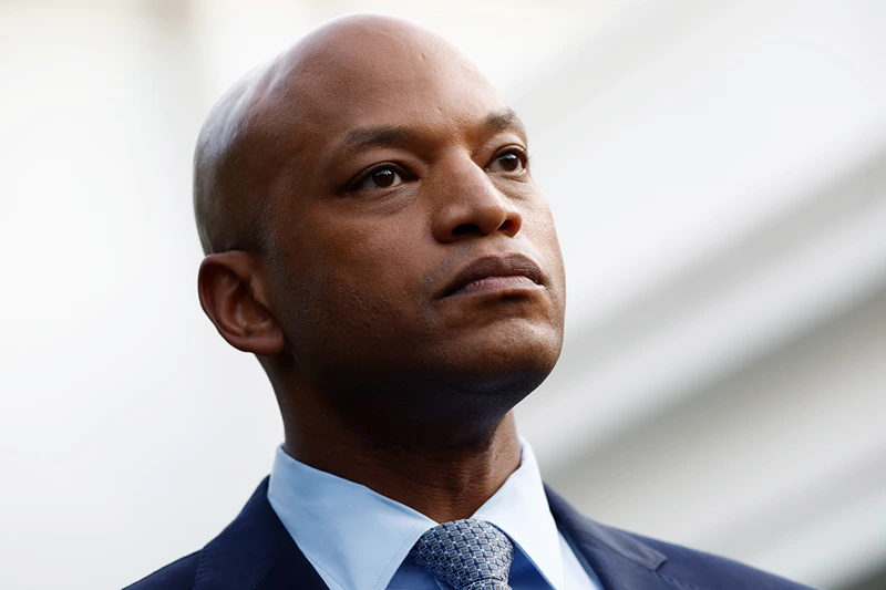 WASHINGTON, DC - JULY 03: Maryland Gov. Wes Moore listens during a news conference after a meeting with U.S. President Joe Biden at the White House on July 03, 2024 in Washington, DC. Biden met with all of the nation's Democratic governors, virtually or in person, in an effort to shore up support following his performance in the first presidential debate against Donald Trump. (Photo by Anna Moneymaker/Getty Images)