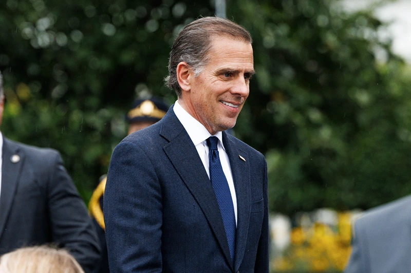Hunter Biden, son of President Joe Biden is seen on the South Lawn of the White House on Monday, September 30, 2024 in Washington, District of Columbia. President Biden hosted the US Olympic and Paralympic athletes for a celebration of their achievements in the 2024 Summer Olympics in Paris, France. (Photo by Aaron Schwartz / Middle East Images / Middle East Images via AFP) (Photo by AARON SCHWARTZ/Middle East Images/AFP via Getty Images)