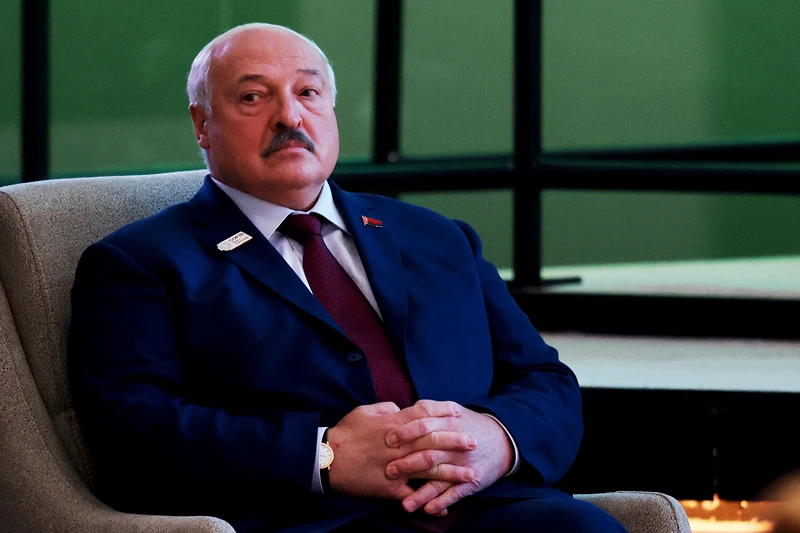 Belarusian President Aleksander Lukashenko waits to deliver a national statement during the high level segment on day two of the UNFCCC COP29 Climate Conference at Baku Stadium on November 12, 2024 in Baku, Azerbaijan. The COP29, which is running from November 11 through 22, is bringing together stakeholders, including international heads of state and other leaders, scientists, environmentalists, indigenous peoples representatives, activists and others to discuss and agree on the implementation of global measures towards mitigating the effects of climate change. According to the United Nations, countries made no progress over the last year in reducing global emissions from the burning of fossil fuels. (Photo by Sean Gallup/Getty Images)