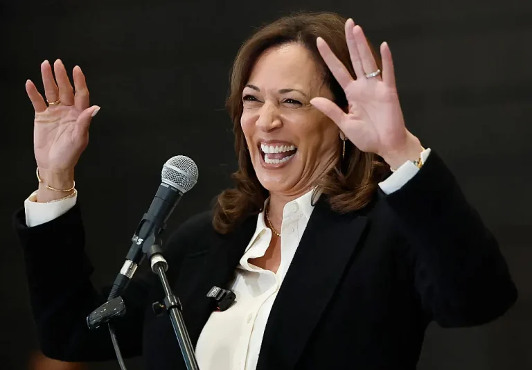 LOS ANGELES, CALIFORNIA - JUNE 06: Former Vice President Kamala Harris speaks at the State of the People POWER Tour opening ceremony on June 6, 2025 in Los Angeles, California. The ten city State of the People POWER Tour is a national campaign aimed at ‘uniting Black communities through healing, direct relief, and power building.’ (Photo by Mario Tama/Getty Images)