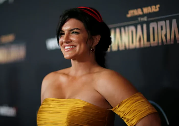 Cast member Gina Carano poses at the premiere for the television series "The Mandalorian" in Los Angeles, California, U.S., November 13, 2019. REUTERS/Mario Anzuoni/File Photo